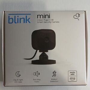 Blink Mini Indoor Plug-In HD Smart Security Camera - Black
